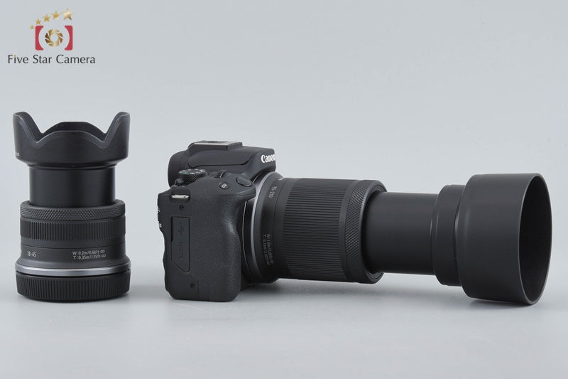 "Shutter count 2,000" Canon EOS R50 Black 24.2 MP RF-S 18-45 55-210 Lenses