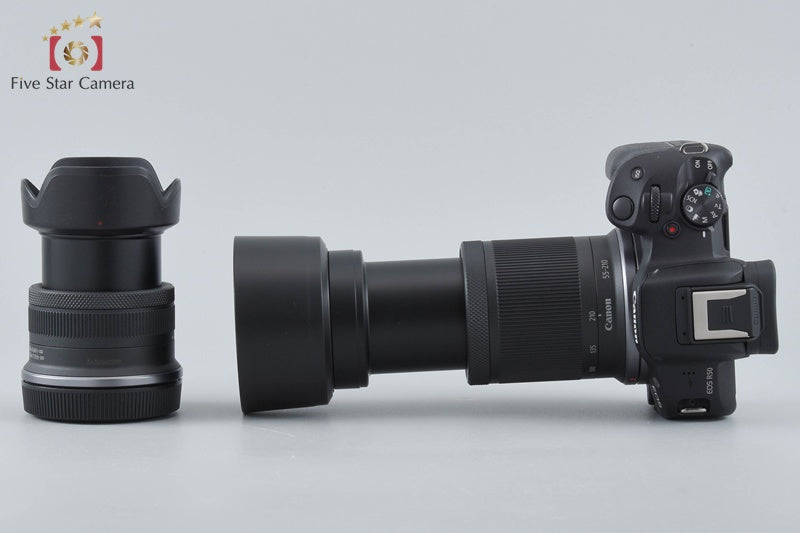 "Shutter count 2,000" Canon EOS R50 Black 24.2 MP RF-S 18-45 55-210 Lenses