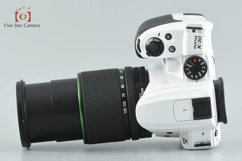 PENTAX K-30 White 16.3 MP DSLR Camera 18-135 Lens