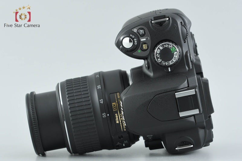 "Shutter count 959" Nikon D40 Black 6.1 MP Digital SLR Camera 18-55 Lens