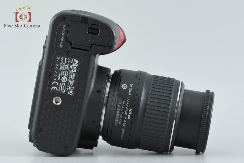 "Shutter count 959" Nikon D40 Black 6.1 MP Digital SLR Camera 18-55 Lens