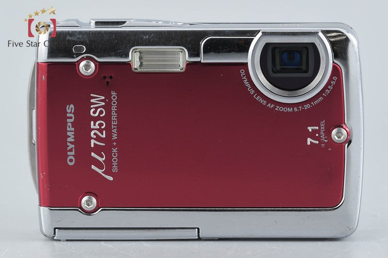 OLYMPUS μ725SW Wine Red 7.1 MP Digital Camera
