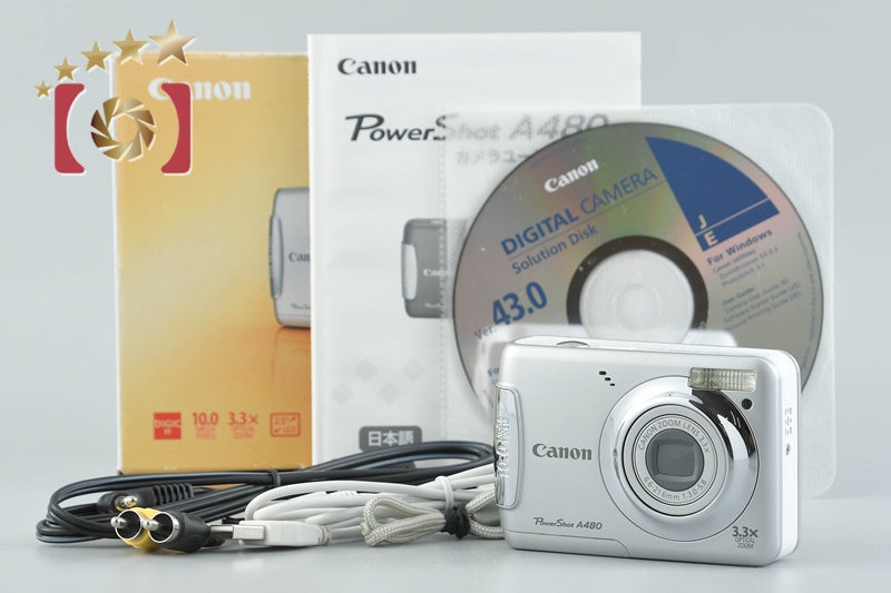 Canon PowerShot A480 Silver 10.0 MP Digital Camera w/ Box
