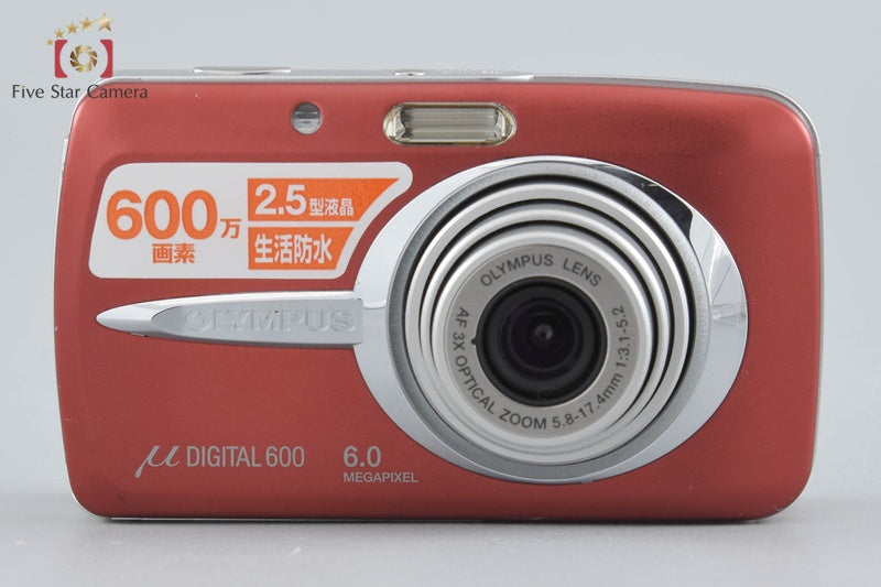 Olympus μ DIGITAL 600 Red 6.0 MP Digital Camera
