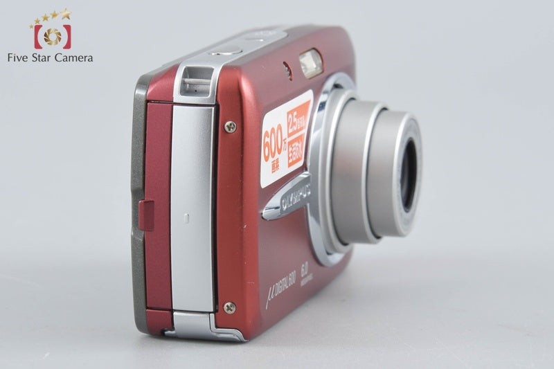 Olympus μ DIGITAL 600 Red 6.0 MP Digital Camera