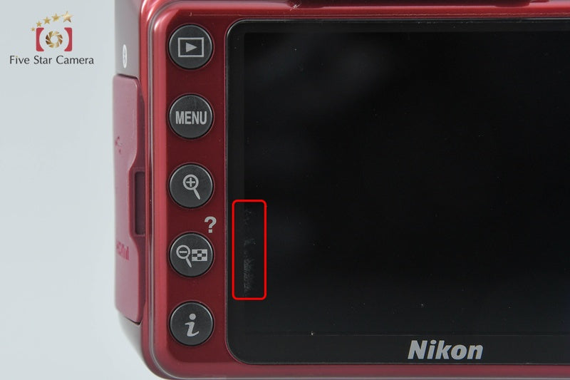 "Shutter count 5,638" Nikon D3400 Red 24.2 MP DSLR Camera Body