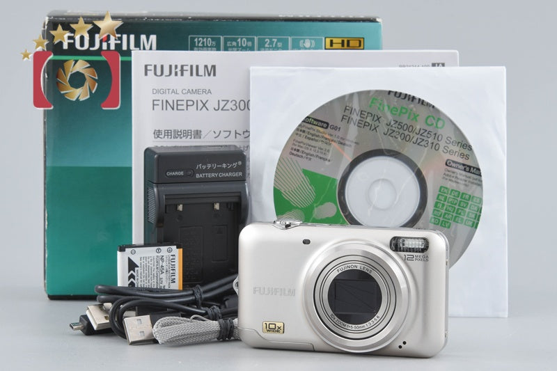 Fujifilm FinePix JZ300 Champagne Gold 12.1 MP Digital Camera w/ Box