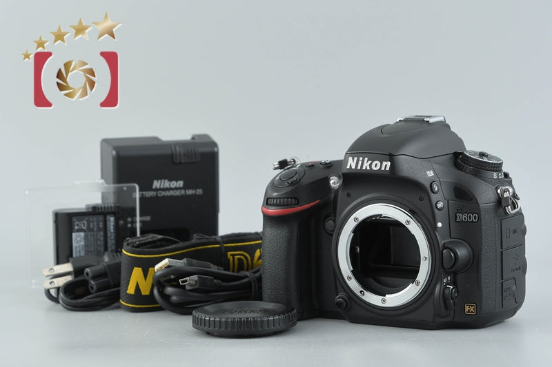 "Count 2,876" Nikon D600 24.3 MP Full Frame Digital SLR Camera Body