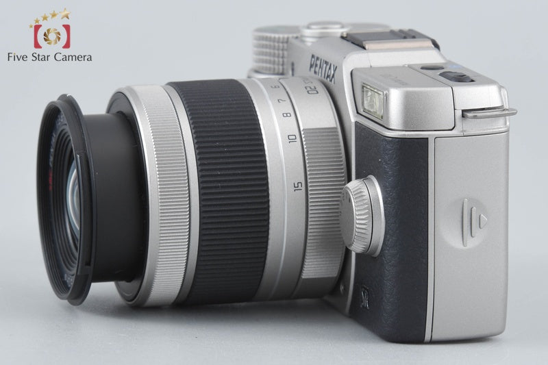 "Shutter count 605" PENTAX Q10 Silver 12.4 MP Digital Camera 5-15 Lens w/ Box