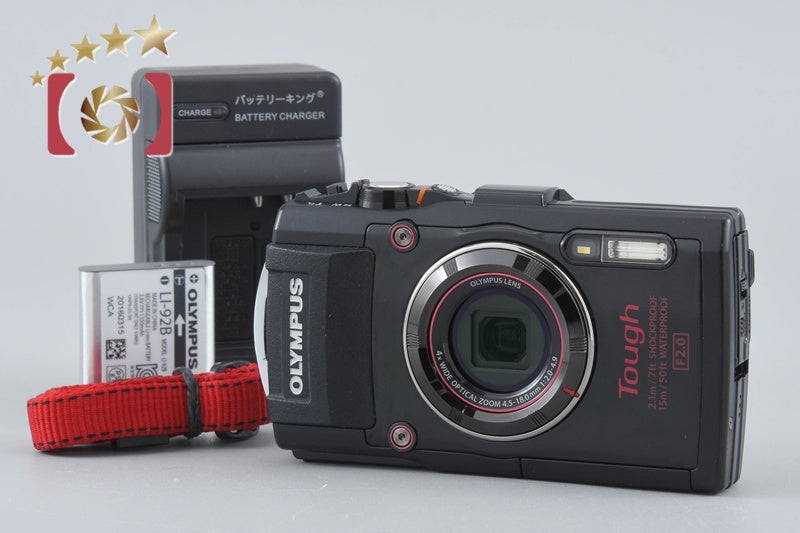 "Shutter count 3,392" Olympus STYLUS TG-4 Tough Black 16.0 MP Digital Camera