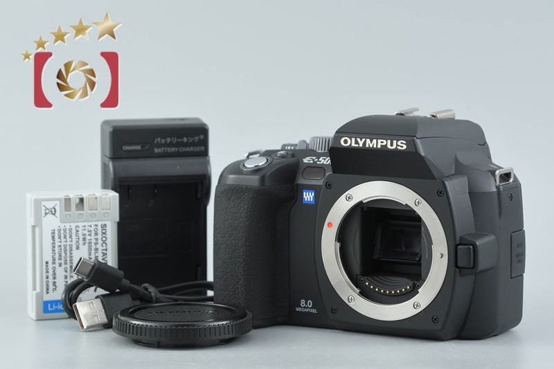 "Shutter count 4,744" Olympus E-500 Black 8.0 MP Digital SLR Camera Body
