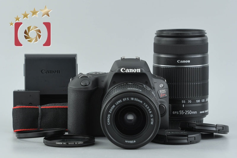 "Count 1,686" Canon EOS Kiss X9 / Rebel SL2 / 200D 24.2 MP 18-55 55-250 Lenses