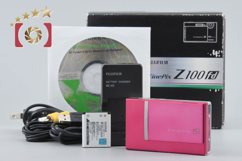 Fujifilm FINEPIX Z100fd Pink 8.0 MP Digital Camera w/ Box