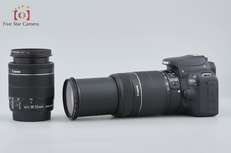 "Count 4,780" Canon EOS Kiss X7 / Rebel SL1 / 100D 18.0 MP 18-55 55-250 Lenses