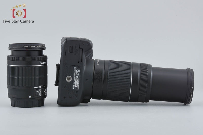 "Count 4,780" Canon EOS Kiss X7 / Rebel SL1 / 100D 18.0 MP 18-55 55-250 Lenses