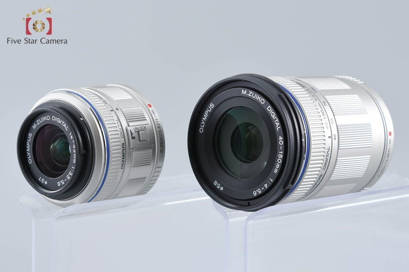 "Count 2,173" Olympus PEN Lite E-PL2 White 12.3 MP 14-42 40-150 Lenses