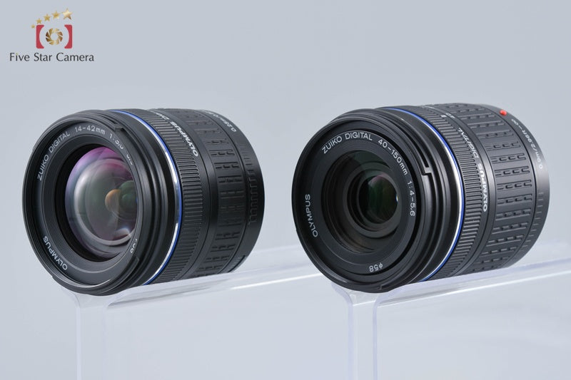 Olympus E-510 10.0 MP Digital SLR Camera 14-42 40-150 Lenses