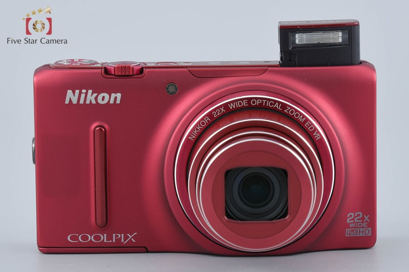 Nikon COOLPIX S9500 Velvet Red 18.1 MP Digital Camera