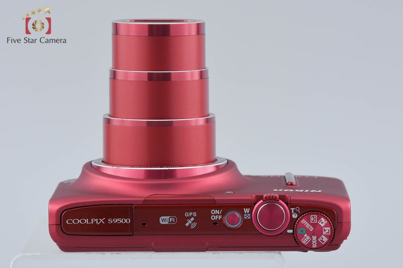 Nikon COOLPIX S9500 Velvet Red 18.1 MP Digital Camera