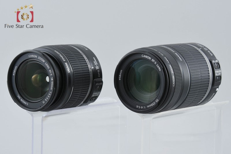 "Count 1,087" Canon EOS Kiss X2 / Rebel XSi / 450D 12.2 MP 18-55 55-250 Lenses