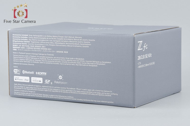 "Count 494" Nikon Z fc Silver 20.9 MP NIKKOR Z 28mm f/2.8 SE Special Edition Kit