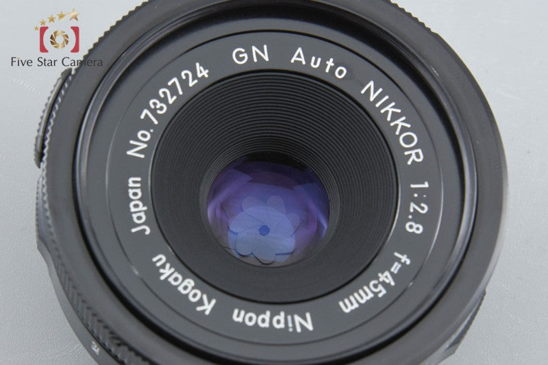 Nikon GN Auto NIKKOR 45mm f/2.8 Non Ai Lens