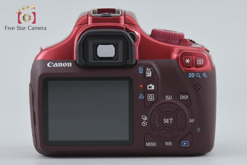 "Count 2,249" Canon EOS Kiss X50 / Rebel T3 / 1100D Red 12.2 MP 18-55 Lens
