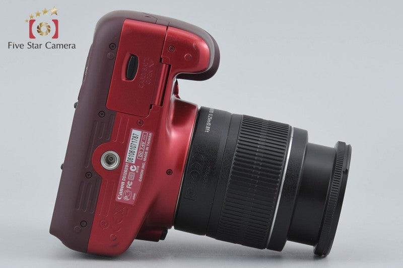 "Count 2,249" Canon EOS Kiss X50 / Rebel T3 / 1100D Red 12.2 MP 18-55 Lens