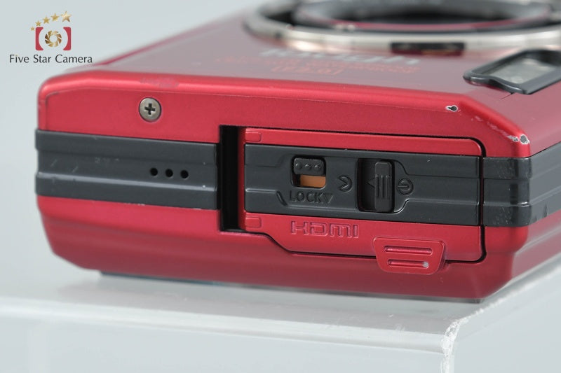 "Shutter count 1,085" Olympus STYLUS TG-4 Tough Red 16.0 MP Digital Camera