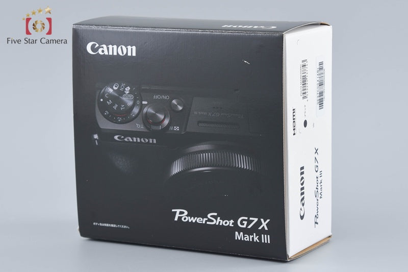 Canon PowerShot G7 X Mark III Black 20.1 MP Digital Camera w/ Box