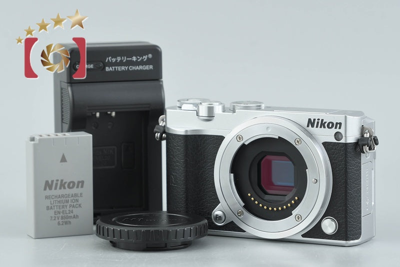 "Shutter count 408" Nikon 1 J5 Silver 20.8 MP Digital Camera Body