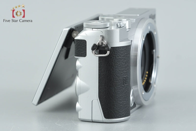 "Shutter count 408" Nikon 1 J5 Silver 20.8 MP Digital Camera Body