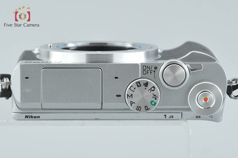 "Shutter count 408" Nikon 1 J5 Silver 20.8 MP Digital Camera Body