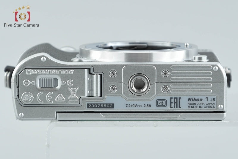 "Shutter count 408" Nikon 1 J5 Silver 20.8 MP Digital Camera Body