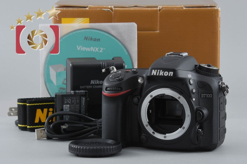 "Shutter count 158" Nikon D7100 24.1 MP Digital SLR Camera Body w/ Box