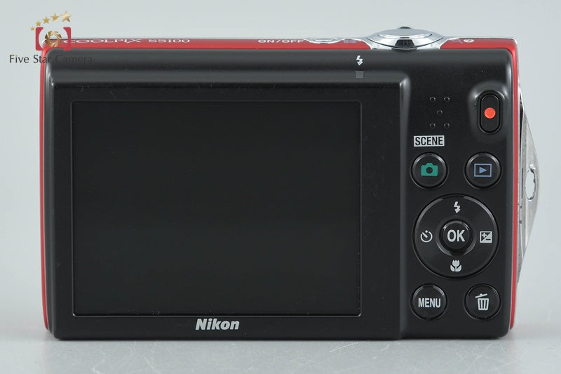 Nikon COOLPIX S5100 Clear Red 12.2 MP Digital Camera