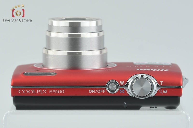 Nikon COOLPIX S5100 Clear Red 12.2 MP Digital Camera
