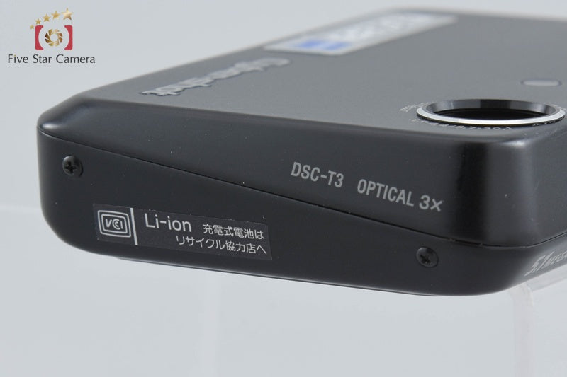 Sony Cyber-Shot DSC-T3 Black 5.1 MP Digital Camera