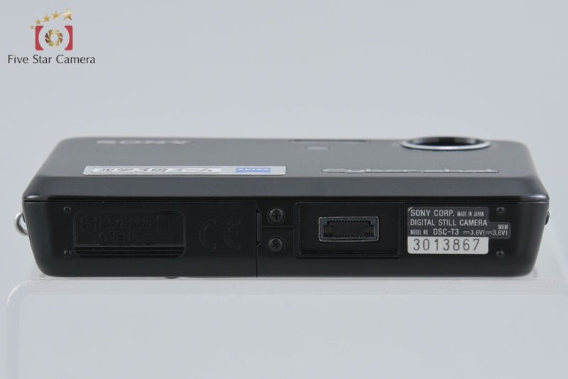 Sony Cyber-Shot DSC-T3 Black 5.1 MP Digital Camera