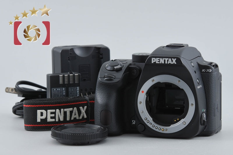 "Shutter count 2,711" PENTAX K-70 Black 24.0 MP DSLR Camera Body