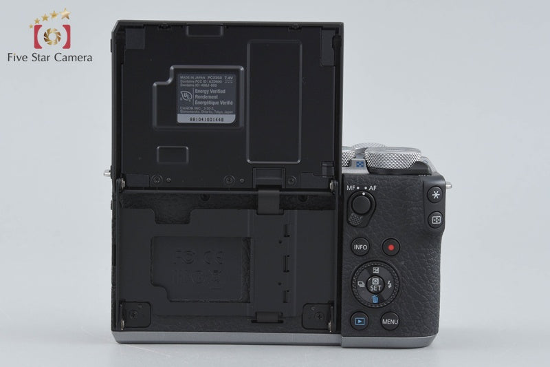 "Shutter count 1,000" Canon EOS M6 Mark II Silver 32.5 MP 15-45 55-200 Lenses
