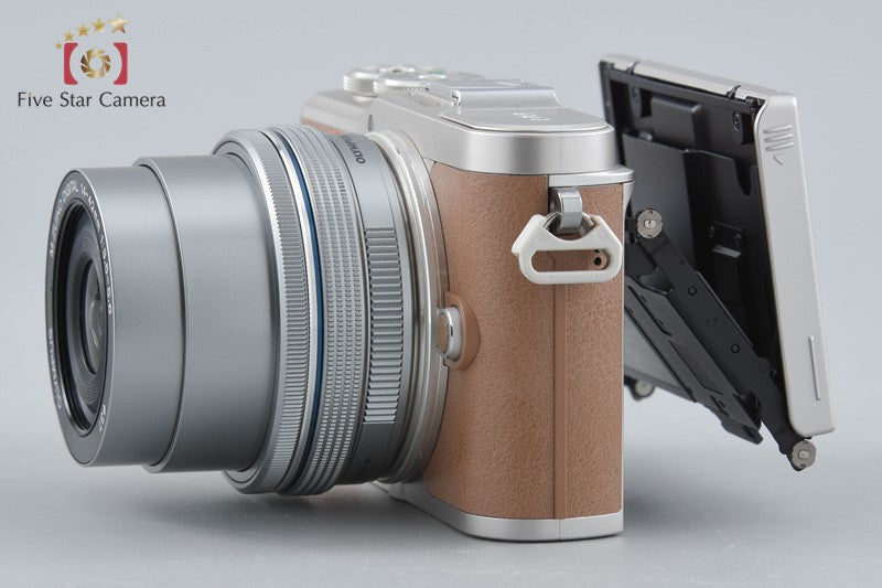 "Count 587" Olympus E-PL9 Brown 16.1 MP Mirrorless Camera 14-42 Lens