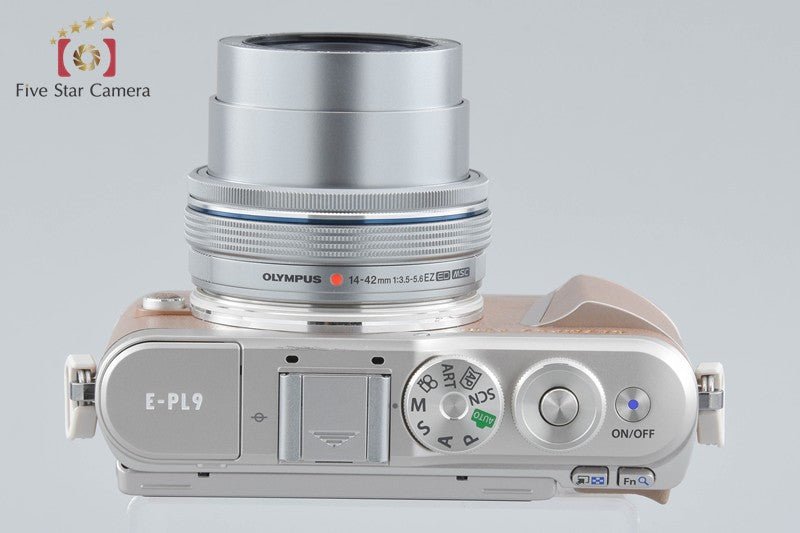 "Count 587" Olympus E-PL9 Brown 16.1 MP Mirrorless Camera 14-42 Lens