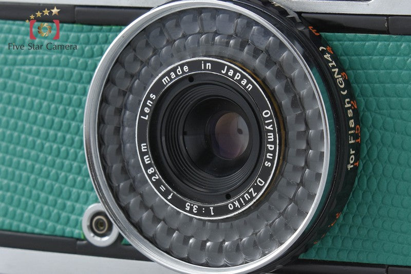 Olympus PEN EE-3 Light Green 35mm Half Frame Film Camera D.Zuiko 28mm f/3.5