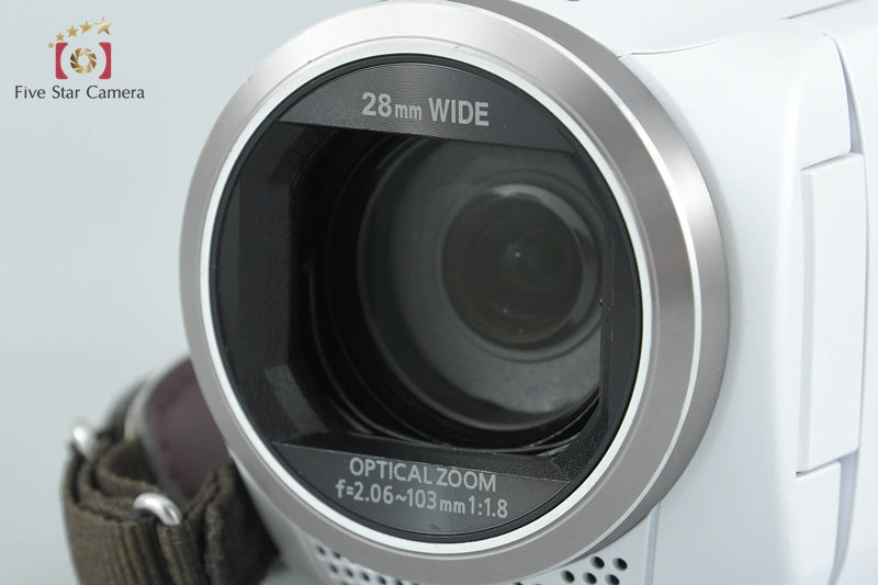 Panasonic HC-V360M 16GB 90x Zoom 2.2 MP White Digital HD Camcorder