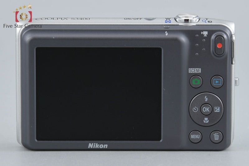 Nikon COOLPIX S3400 Crystal Silver 20.1 MP Digital Camera