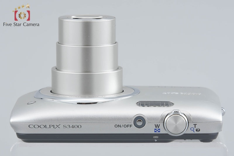 Nikon COOLPIX S3400 Crystal Silver 20.1 MP Digital Camera