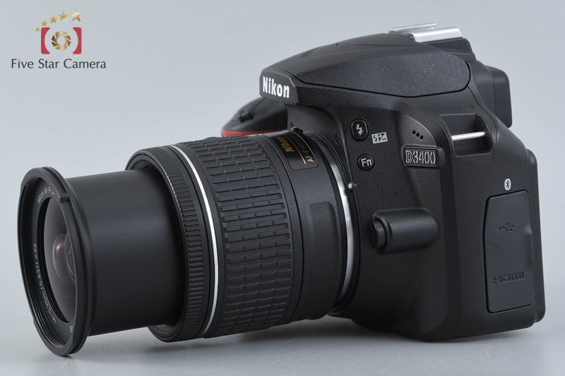 "Count 5,197" Nikon D3400 Black 24.2 MP DSLR AF-P 18-55 VR Lens
