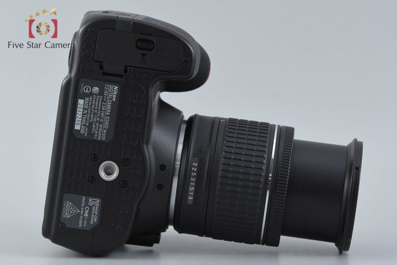 "Count 5,197" Nikon D3400 Black 24.2 MP DSLR AF-P 18-55 VR Lens