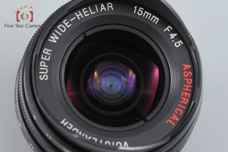 Voigtlander SUPER WIDE-HELIAR 15mm f/4.5 Aspherical Black for L39 w/ Viewfinder